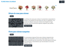 Tablet Screenshot of floresparacolorear.com